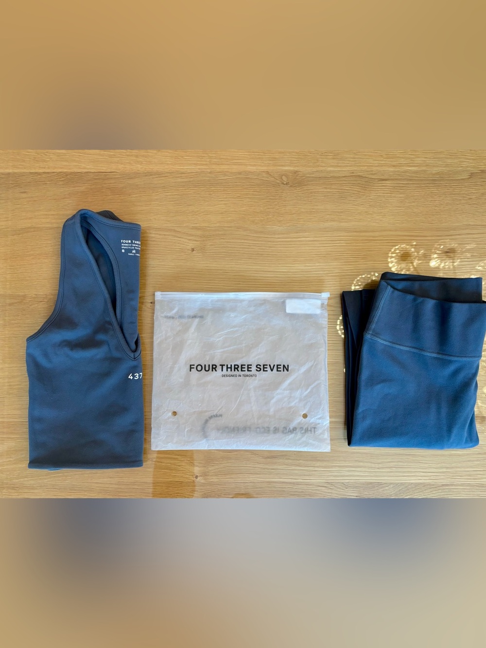 437 Gray Athletic Crop Tank & High-Waist Leggings Set- size M
NWT - Picture 2 of 4